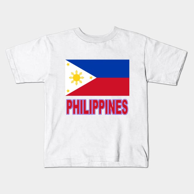 The Pride of the Philippines - Filipino Flag Design Kids T-Shirt by Naves